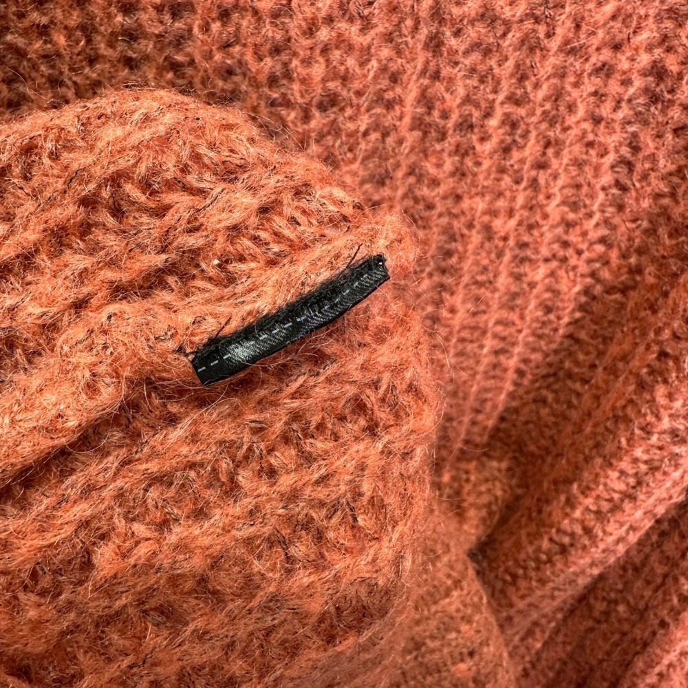 ALLSAINTS Renne Short Jumper Pink Textured Knit Sweater Medium Mohair Blend - Picture 7 of 8